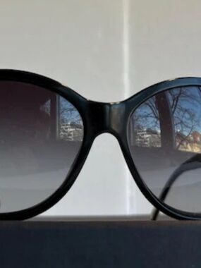 Dolce & Gabbana Black Oversized Gradient Sunglasses